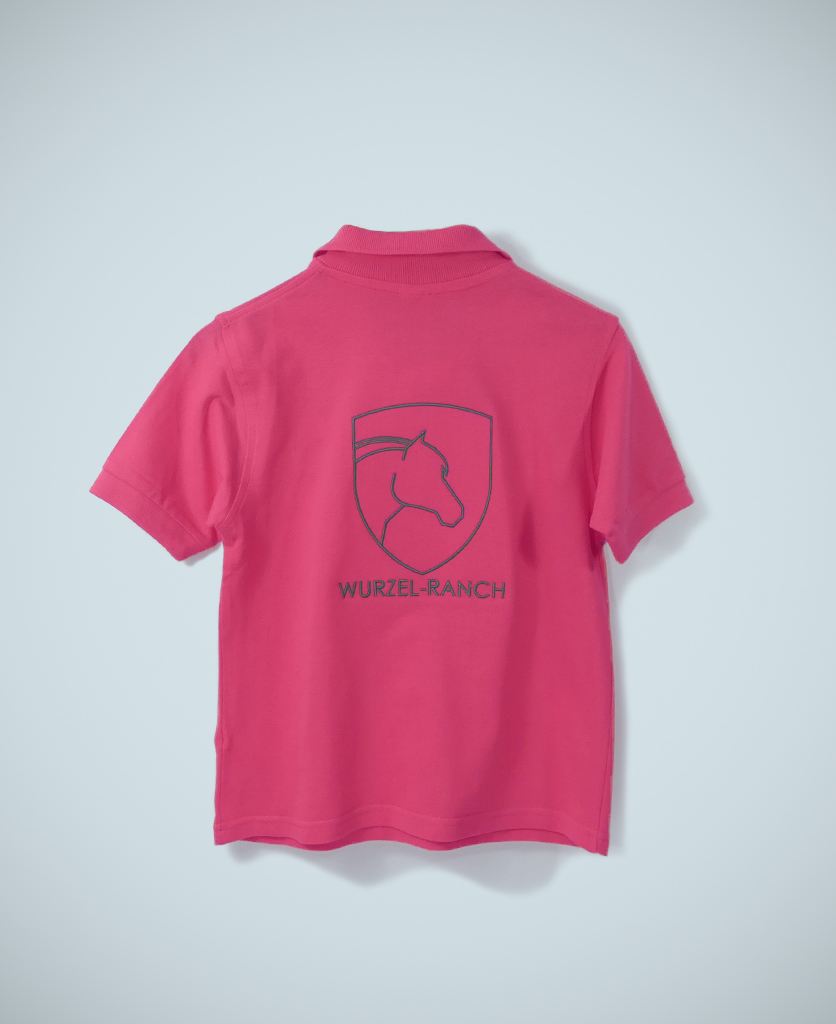 Polo T-Shirt Kinder pink – Bild 2